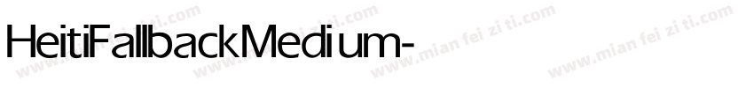HeitiFallback Medium字体转换
